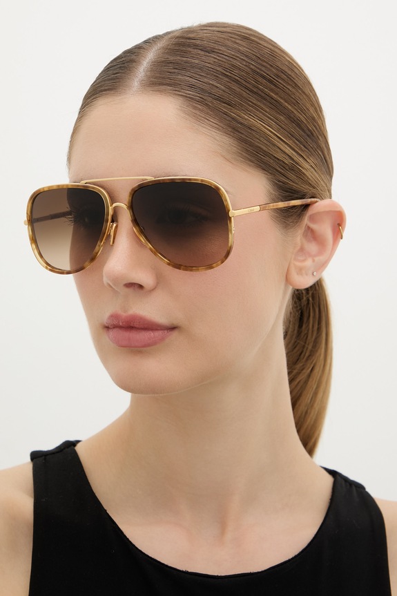 Chloe okulary przeciwsłoneczne damskie złoty CH0382S
