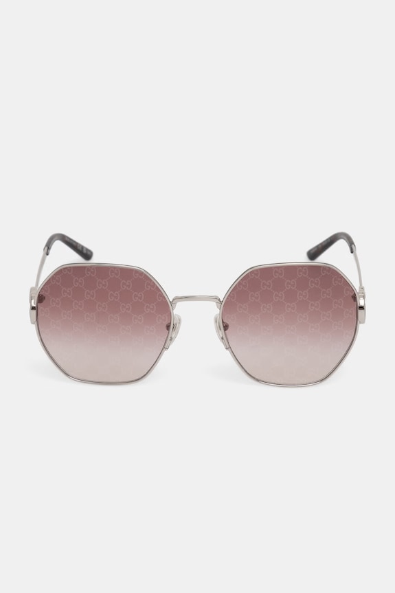 Akcesoria Gucci okulary przeciwsłoneczne damskie GG2046S srebrny