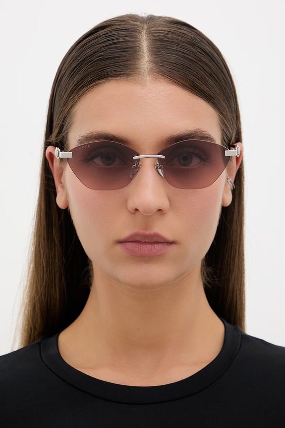 Gucci okulary przeciwsłoneczne damskie GG2050S srebrny