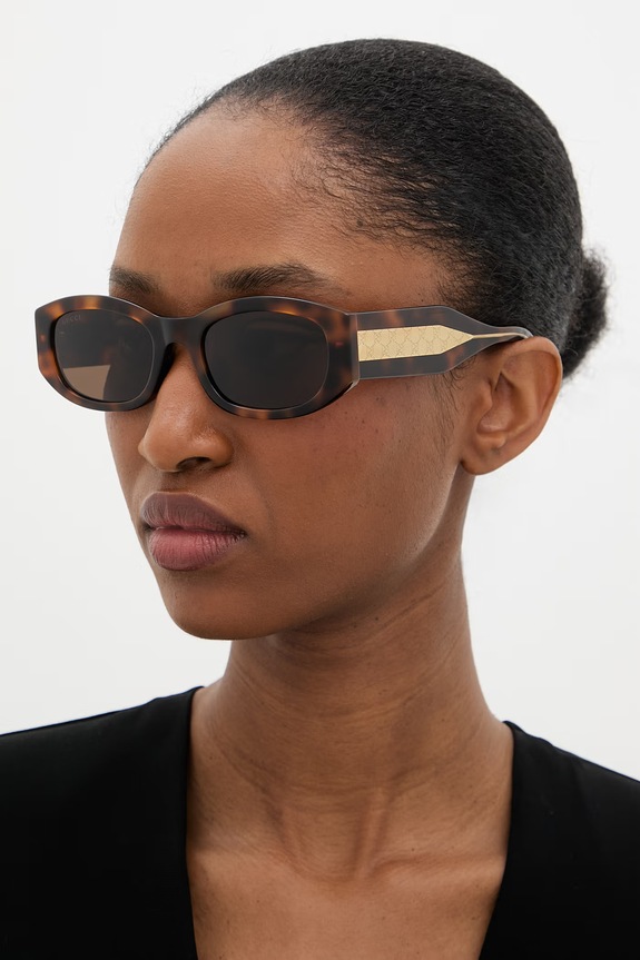 Gucci okulary przeciwsłoneczne damskie brązowy GG2068SA