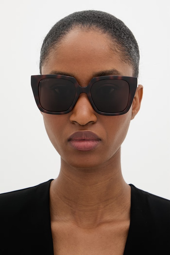 Gucci okulary przeciwsłoneczne damskie GG2102S brązowy