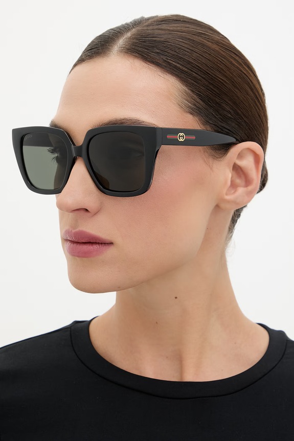 Gucci okulary przeciwsłoneczne damskie czarny GG2102S