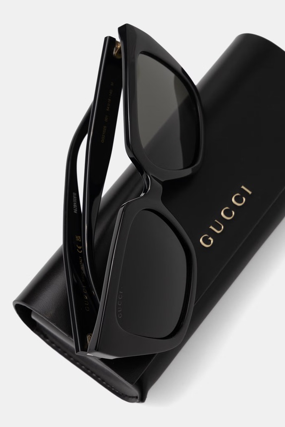 Gucci okulary przeciwsłoneczne damskie czarny GG2102S