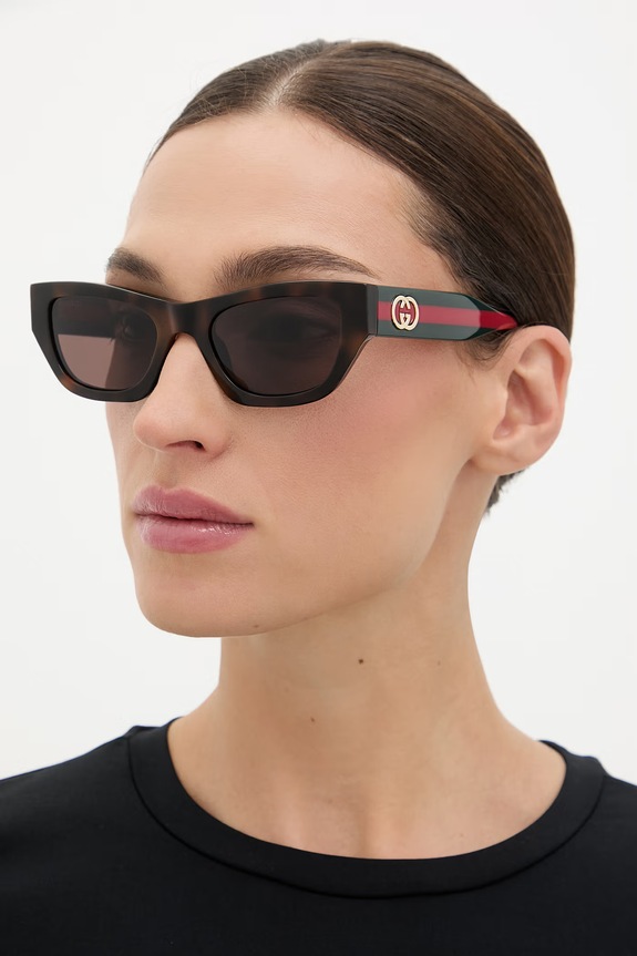 Gucci okulary przeciwsłoneczne damskie brązowy GG2116S