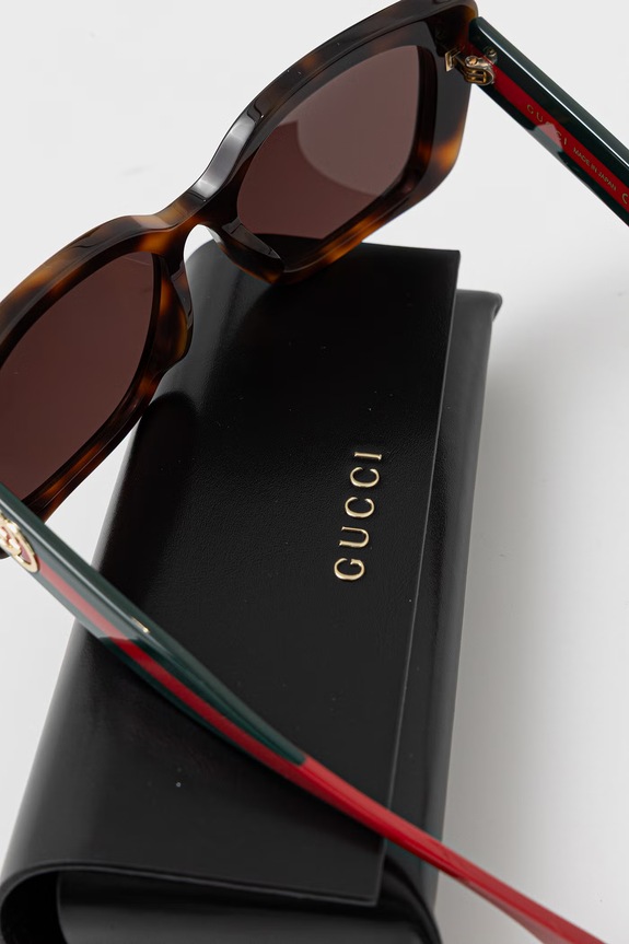 Gucci okulary przeciwsłoneczne damskie brązowy GG2118SA