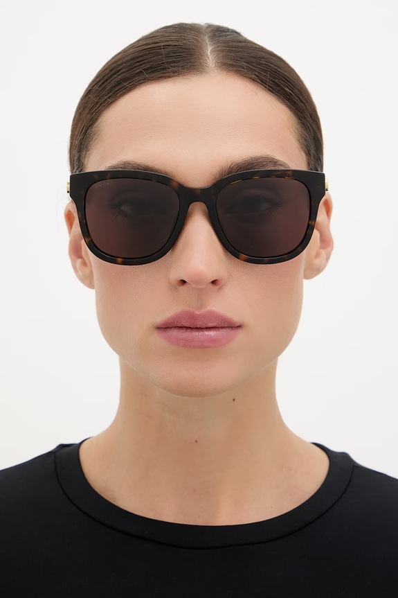 Gucci солнцезащитные очки wayfarer для женщин GG2126SK коричневый