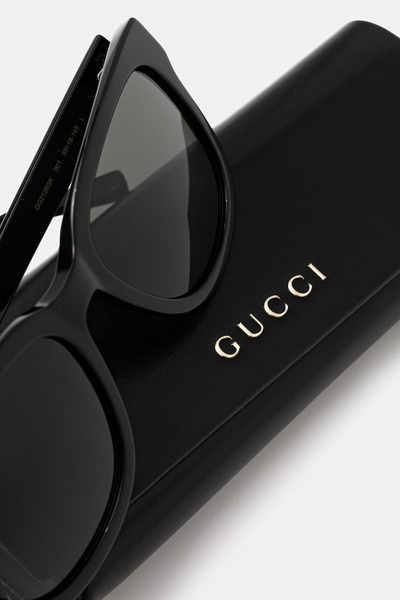 Gucci слънчеви очила wayfarer дамски черен GG2126SK