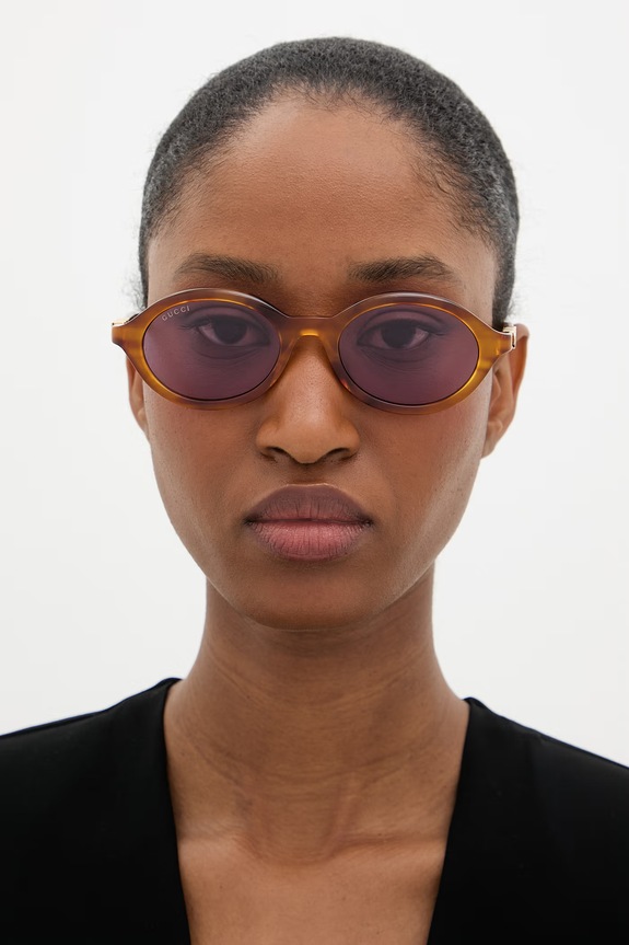 Gucci okulary przeciwsłoneczne damskie GG2153S brązowy