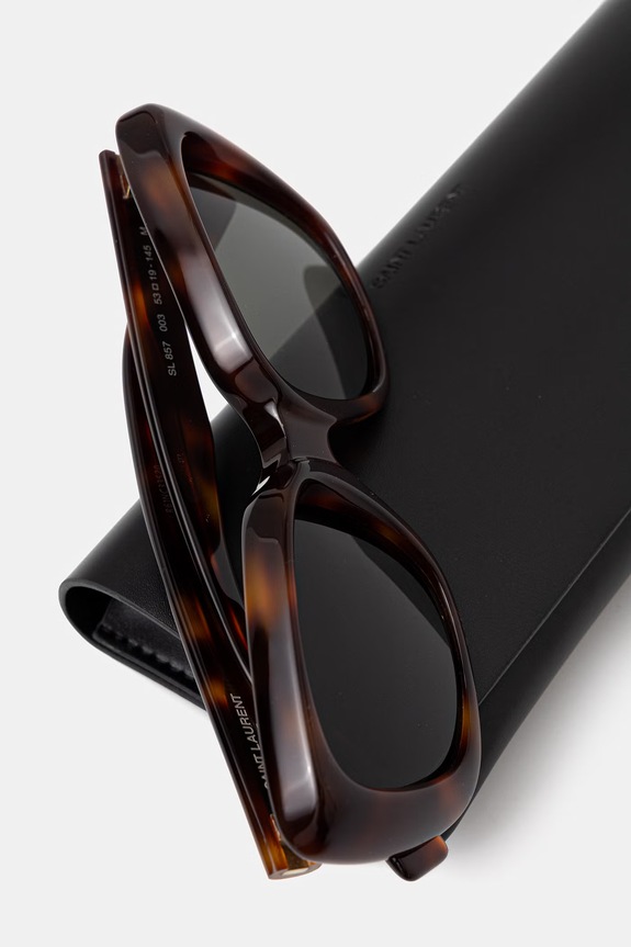 Saint Laurent okulary przeciwsłoneczne damskie brązowy SL.857