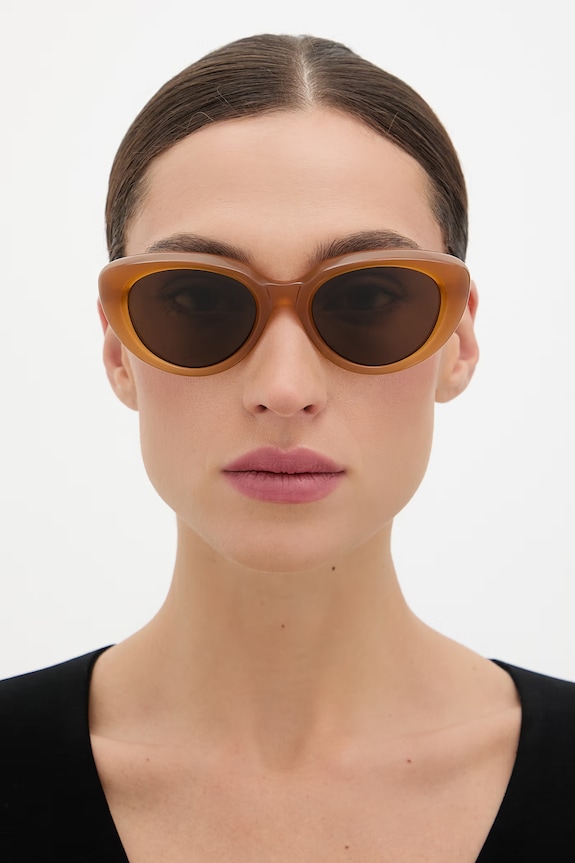 Saint Laurent okulary przeciwsłoneczne damskie SL.859 brązowy