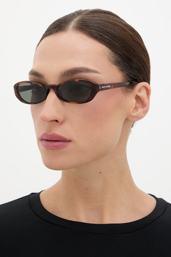 Saint Laurent okulary przeciwsłoneczne damskie brązowy SL.871.SUE