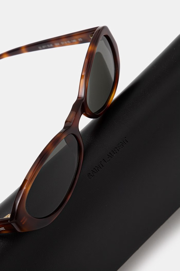 Saint Laurent okulary przeciwsłoneczne damskie brązowy SL.871.SUE