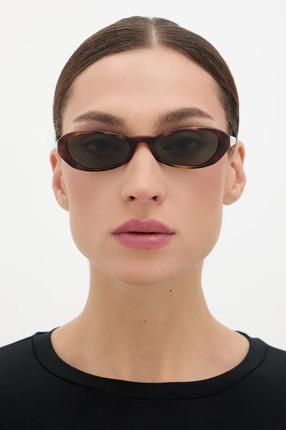 Saint Laurent okulary przeciwsłoneczne damskie SL.871.SUE brązowy