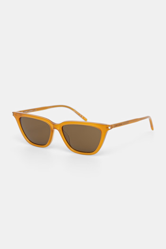 Saint Laurent okulary przeciwsłoneczne wayfarer damskie SL.889.SULPICE.THIN brązowy AA00