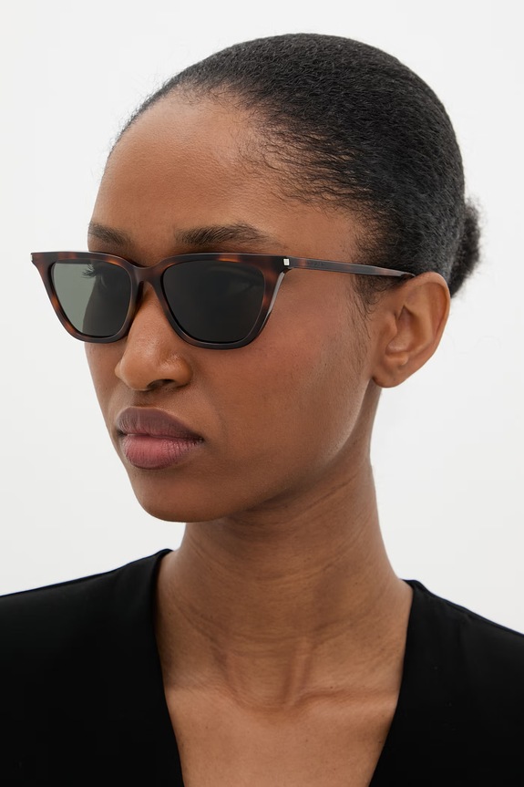 Saint Laurent okulary przeciwsłoneczne wayfarer damskie brązowy SL.889.SULPICE.THIN