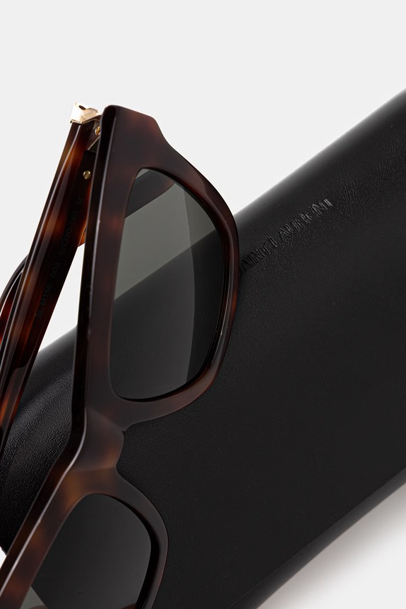 Saint Laurent okulary przeciwsłoneczne damskie brązowy SL.M156