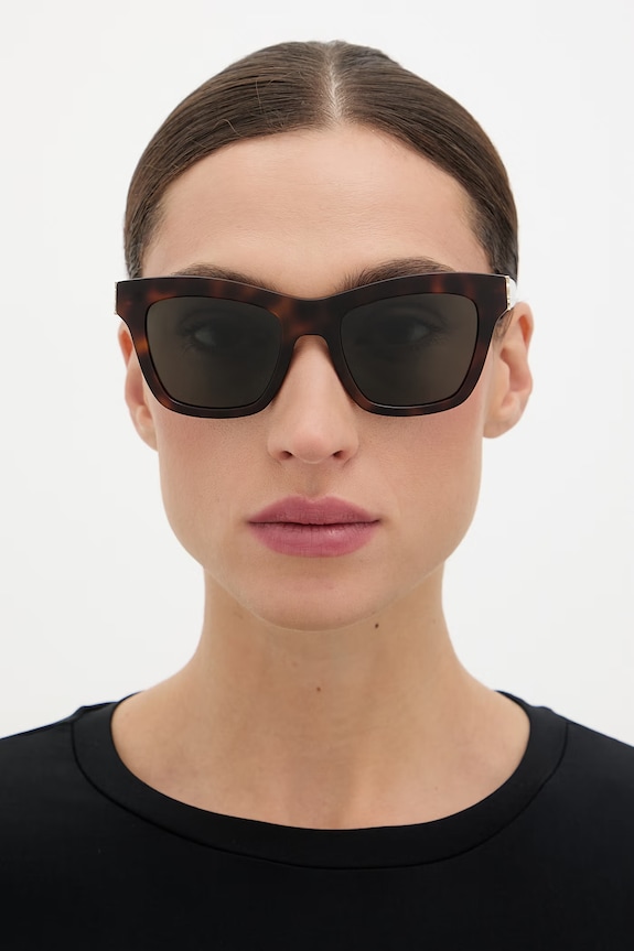 Saint Laurent okulary przeciwsłoneczne damskie SL.M156 brązowy
