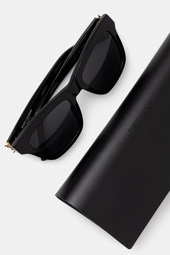 Saint Laurent okulary przeciwsłoneczne damskie czarny SL.M156