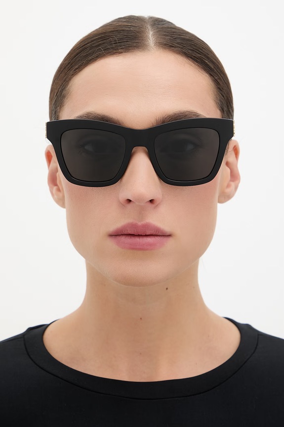Saint Laurent okulary przeciwsłoneczne damskie SL.M156 czarny