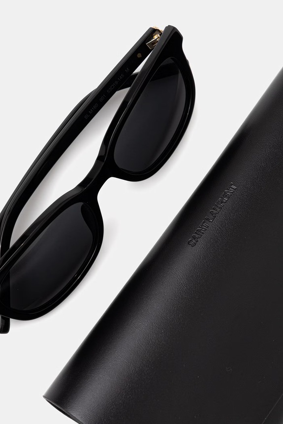 Saint Laurent okulary przeciwsłoneczne damskie czarny SL.M160