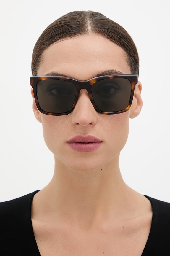 Saint Laurent okulary przeciwsłoneczne damskie SL.M170 brązowy