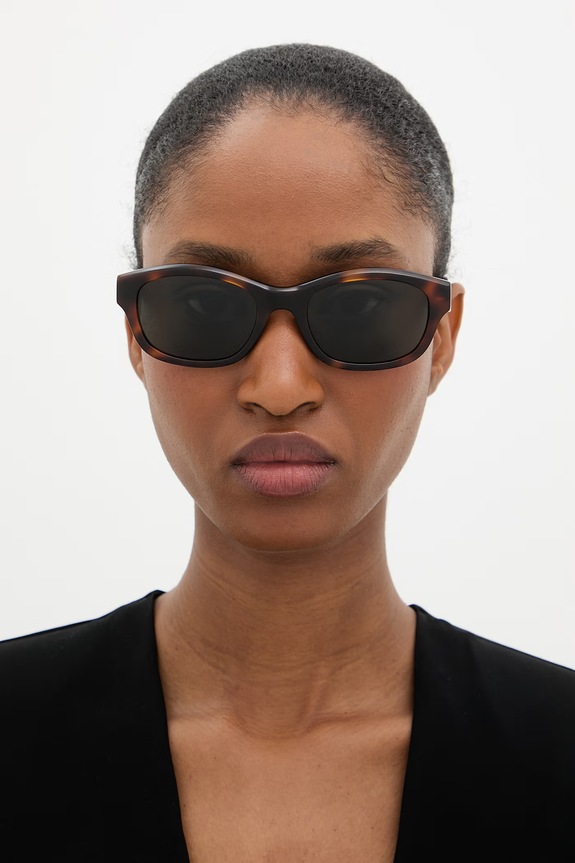 Saint Laurent okulary przeciwsłoneczne damskie SL.M172 brązowy