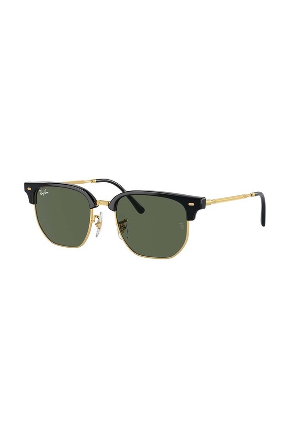 Ray-Ban okulary przeciwsłoneczne dziecięce JUNIOR NEW CLUBMASTER czarny 0RJ9116S