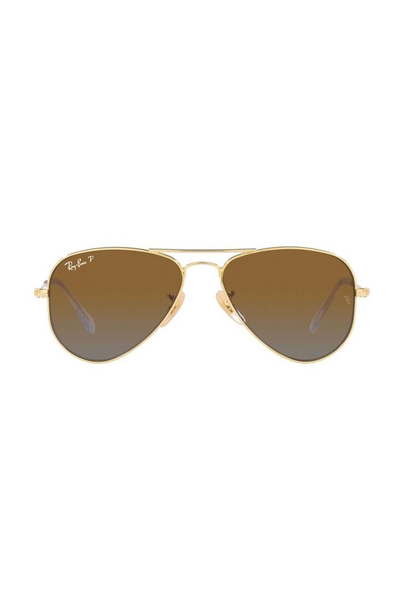 Ray-Ban ochelari de soare copii Junior Aviator 0RJ9506S.Polarized maro AA00