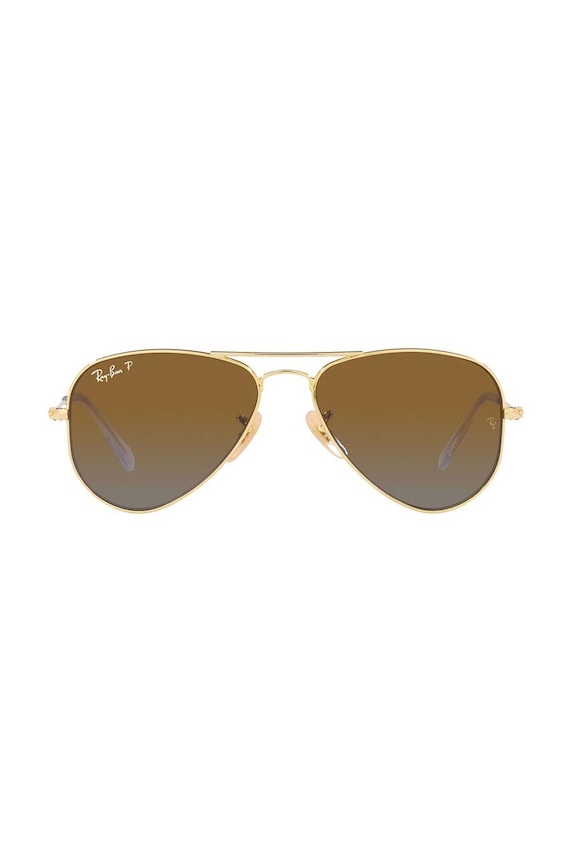 Ray-Ban ochelari de soare copii Junior Aviator 0RJ9506S.Polarized maro AA00