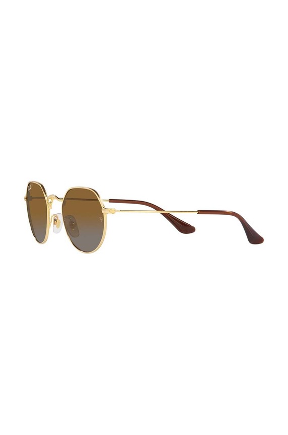 Chłopiec Ray-Ban okulary przeciwsłoneczne dziecięce JUNIOR JACK 0RJ9565S.Polarized brązowy