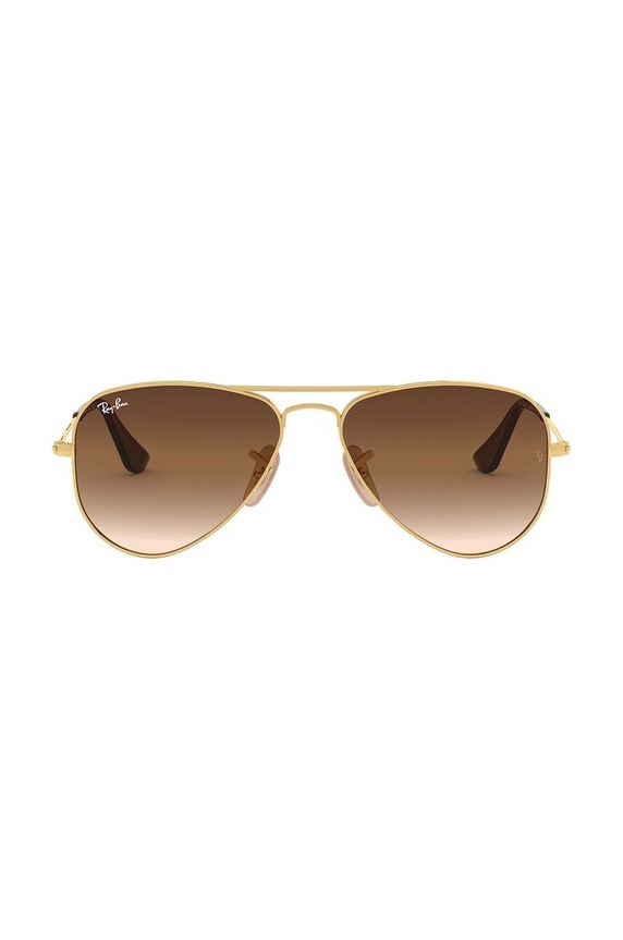 Παιδικά γυαλιά ηλίου Ray-Ban Junior Aviator 0RJ9506S.K καφέ AA00