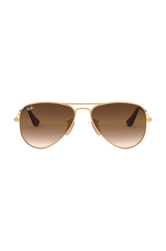 Παιδικά γυαλιά ηλίου Ray-Ban Junior Aviator 0RJ9506S.K καφέ AA00