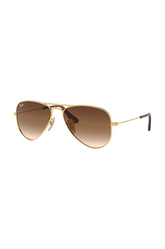 Παιδικά γυαλιά ηλίου Ray-Ban Junior Aviator καφέ 0RJ9506S.K
