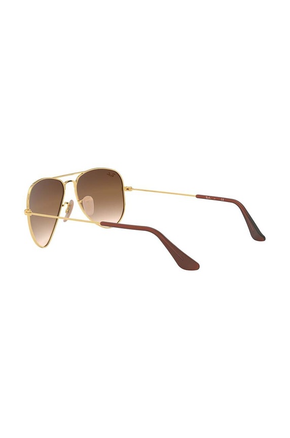 Παιδικά γυαλιά ηλίου Ray-Ban Junior Aviator 0RJ9506S.K καφέ