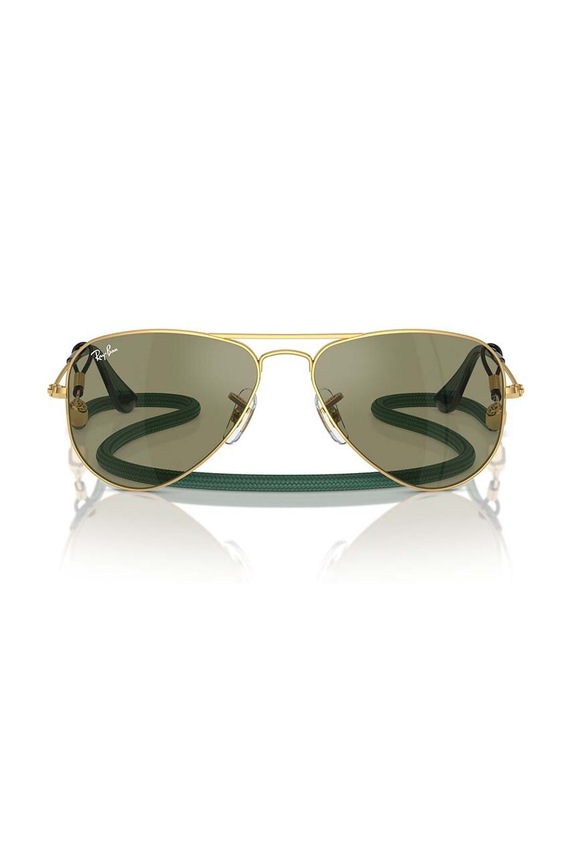 Detské slnečné okuliare Ray-Ban JUNIOR AVIATOR 0RJ9506S.PPYH zelená AA00