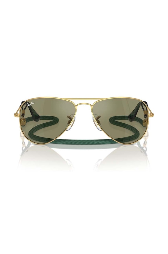 Detské slnečné okuliare Ray-Ban JUNIOR AVIATOR 0RJ9506S.PPYH zelená AA00