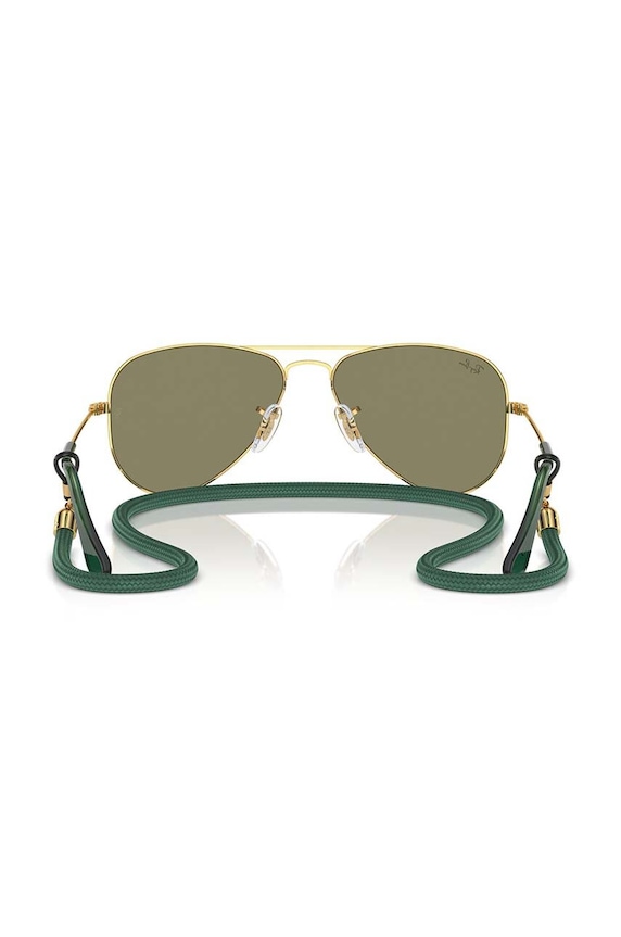 Detské slnečné okuliare Ray-Ban JUNIOR AVIATOR zelená 0RJ9506S.PPYH