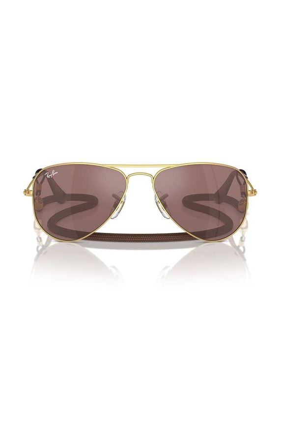 Otroška sončna očala Ray-Ban JUNIOR AVIATOR 0RJ9506S.PPYH rjava AA00