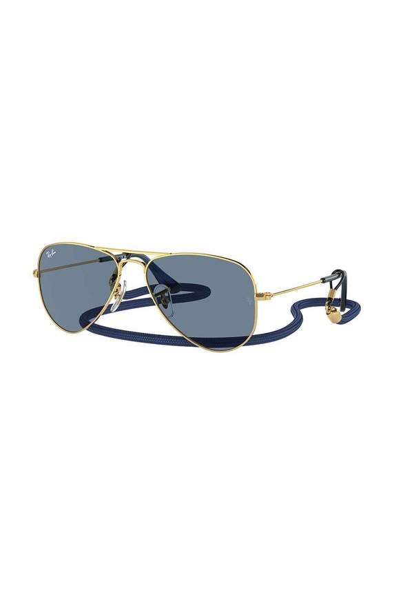 Ray-Ban ochelari de soare copii JUNIOR AVIATOR albastru 0RJ9506S.PPYH
