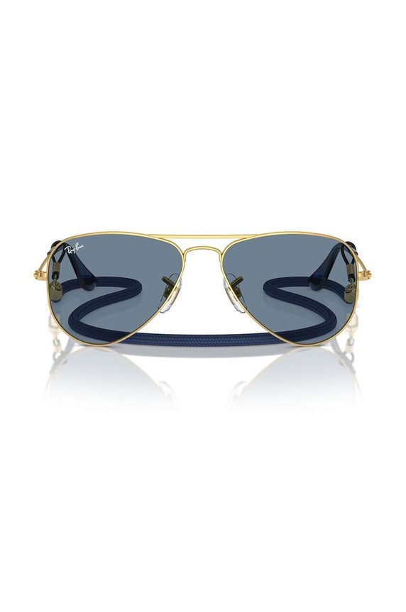 Ray-Ban ochelari de soare copii JUNIOR AVIATOR 0RJ9506S.PPYH albastru AA00