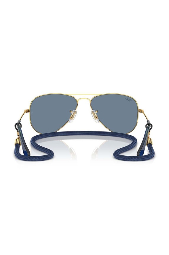 Ray-Ban ochelari de soare copii JUNIOR AVIATOR albastru 0RJ9506S.PPYH