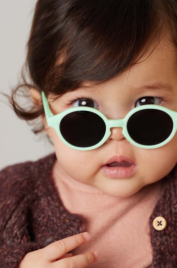 IZIPIZI okulary przeciwsłoneczne dziecięce BABY #d Gift Box turkusowy BABY012A