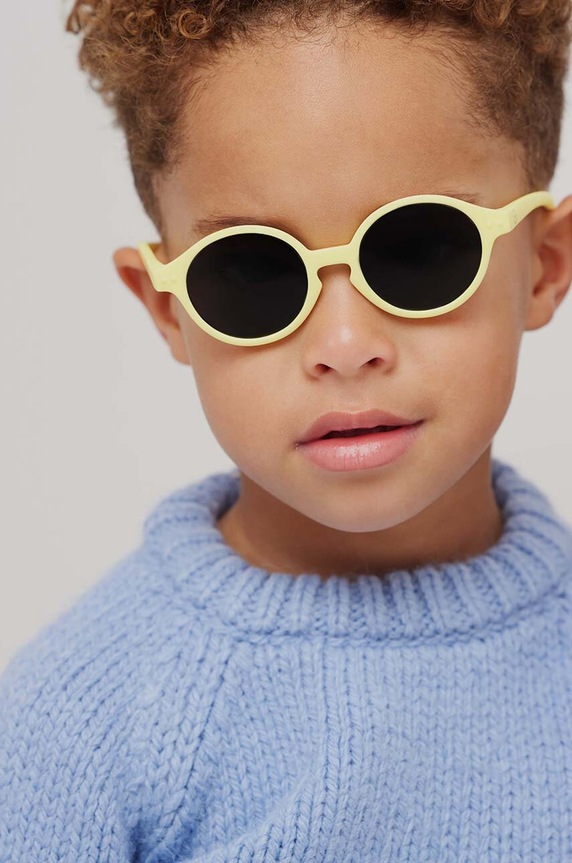 IZIPIZI okulary przeciwsłoneczne dziecięce KIDS #d Gift Box żółty KIDS1236A