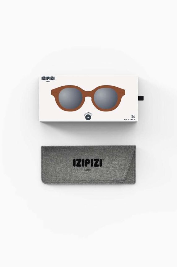 IZIPIZI okulary przeciwsłoneczne dziecięce KIDS PLUS #c KIDSPC brązowy