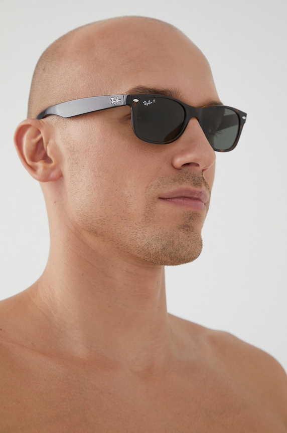 Ray-Ban - Окуляри New Wayfarer коричневий 0RB2132.902/58.55