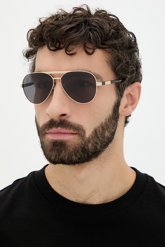 Gucci okulary przeciwsłoneczne gradientowa złoty GG1163S