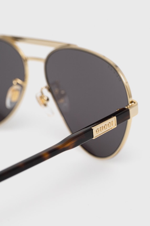 Gucci okulary przeciwsłoneczne złoty GG1163S