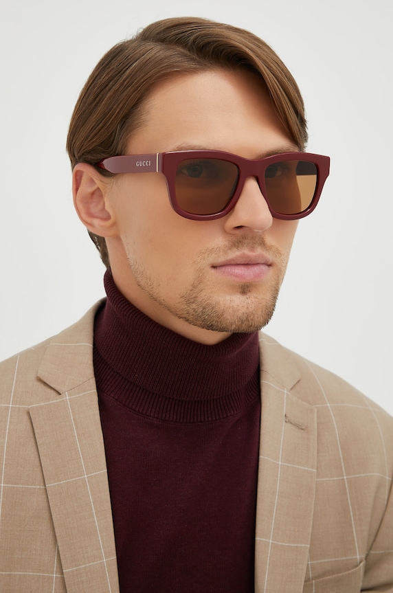 Dodatki Sončna očala Gucci GG1135S bordo
