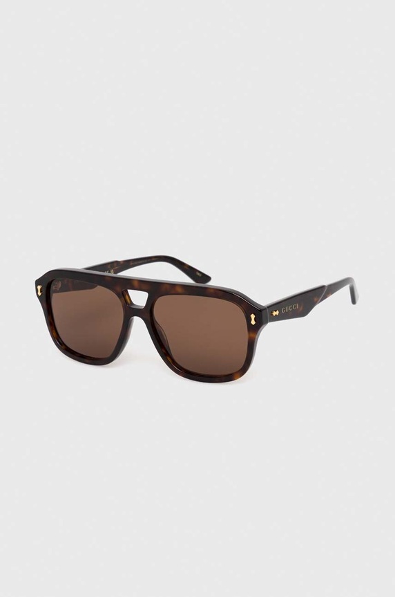 Gucci okulary przeciwsłoneczne GG1263S brązowy AA00