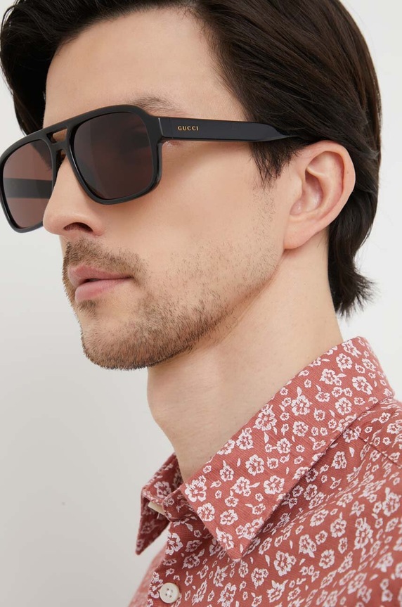 Gucci okulary przeciwsłoneczne GG1342S brązowy